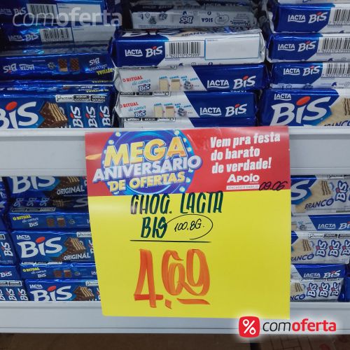 Bis Lacta Caixa 100,8g com 16 Unidades