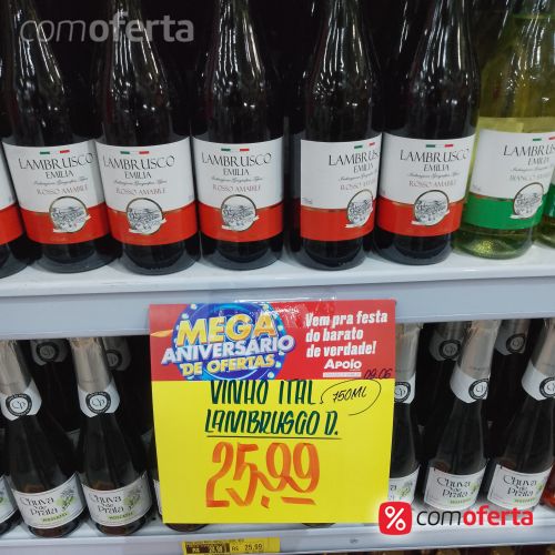 Vinho Lambrusco 750 ml