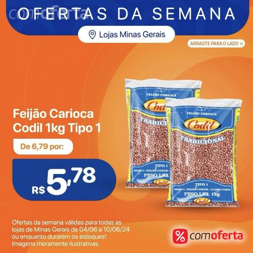 Feijão Carioca Codil 1kg