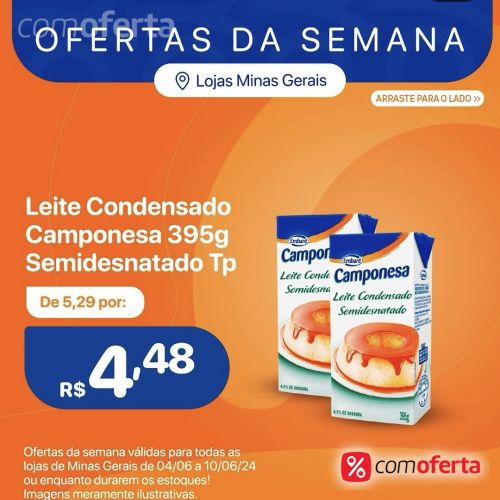 Leite Condensado Camponesa Semidesnatado 395g