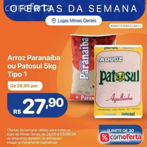 Arroz Branco Paranaíba 5kg