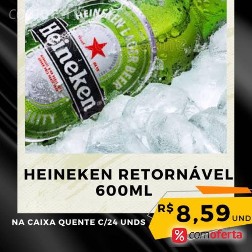 Cerveja Heineken 600ml Garrafa (Retornável)