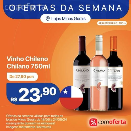 Vinho Chileno Chilano 750ml