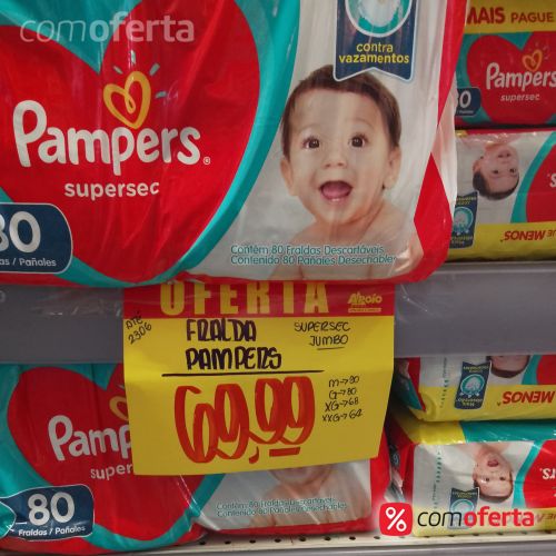 Fralda Pampers Supersec Mega