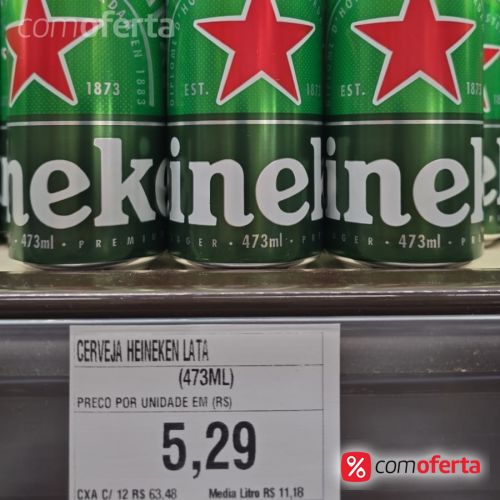 Cerveja Heineken 473ml - Latão