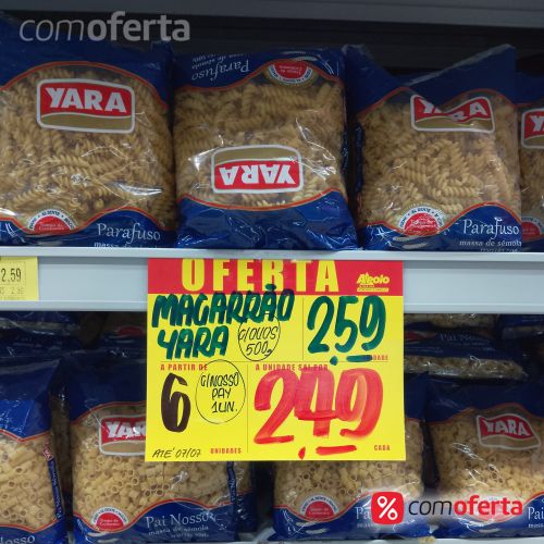 Massa Com Ovos Yara Sêmola - 500g