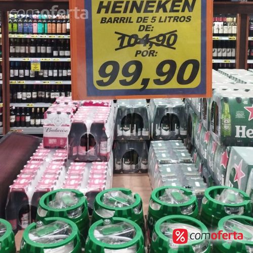 Barril Heineken com 5 Litros