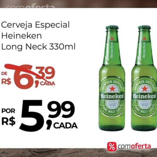 Cerveja Heineken 330ml Long Neck