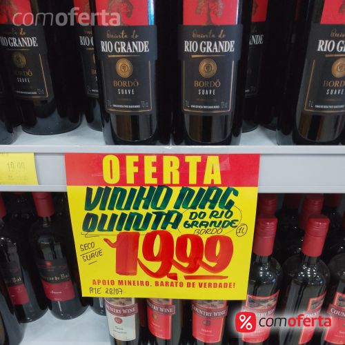 Vinho Quinta do Rio Grande Bordô Suave 1L