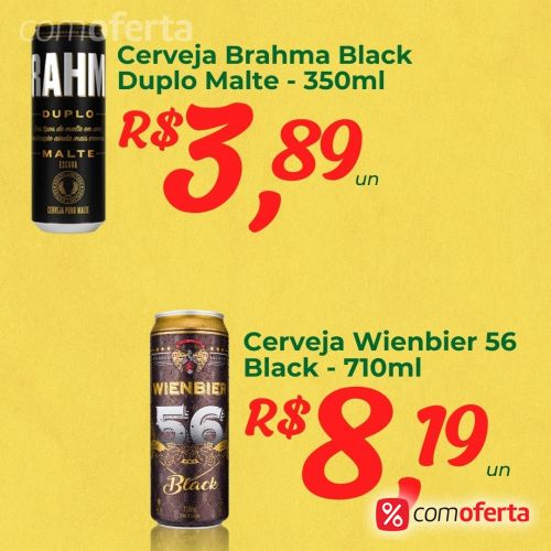 Cerveja Brahma Duplo Malte Black 350ml - Lata