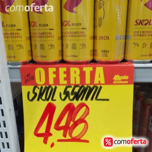 Cerveja Skol 550ml - Mega Latão