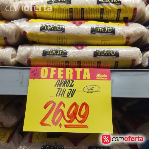 Arroz Branco Tia Jú Tipo 1 - 5kg