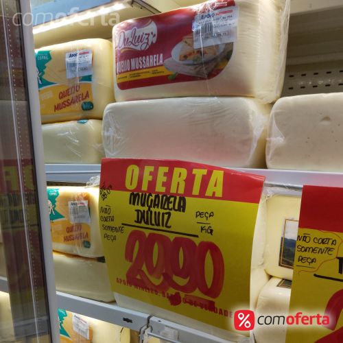 Queijo Mussarela Peça Pedaço Kg