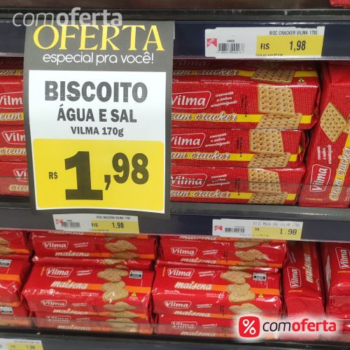 Biscoito Água e Sal Vilma 170g