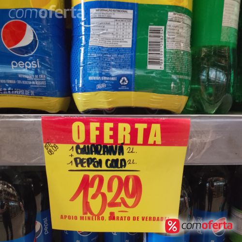 Refrigerante Antarctica Guaraná 2l + Pepsi 2L