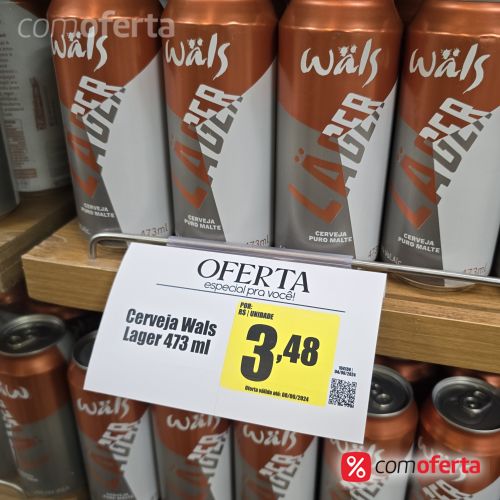 Cerveja Wals Lager 473ml - Latão