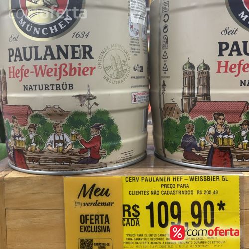 Barril Cerveja Paulaner 5 L