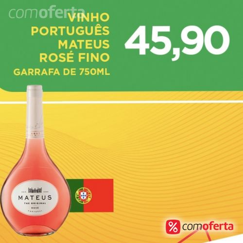 Vinho Português Mateus Rosé Fino Seco 750ml