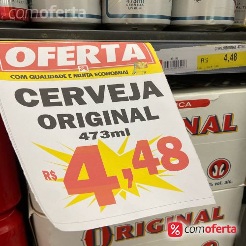 Cerveja Antarctica Original 473ml Latão