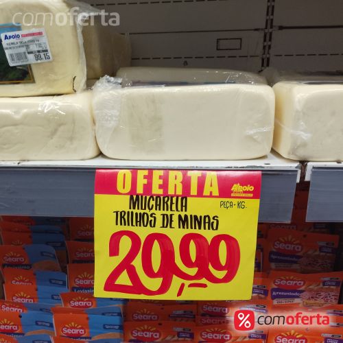 Queijo Mussarela Peça Pedaço Kg