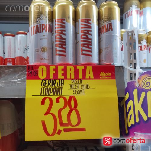 Cerveja Itaipava 550ml - Mega Latão