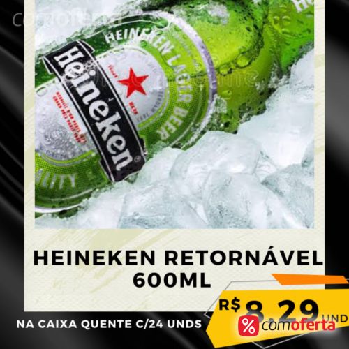 Cerveja Heineken 600ml Garrafa (Retornável)