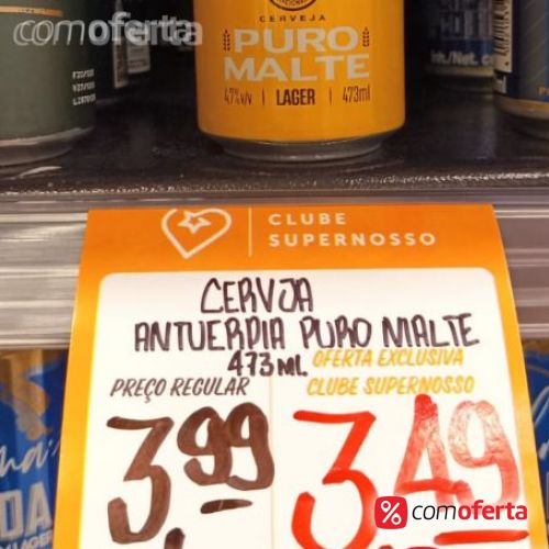 Cerveja Antuérpia Puro Malte 473ml Latão