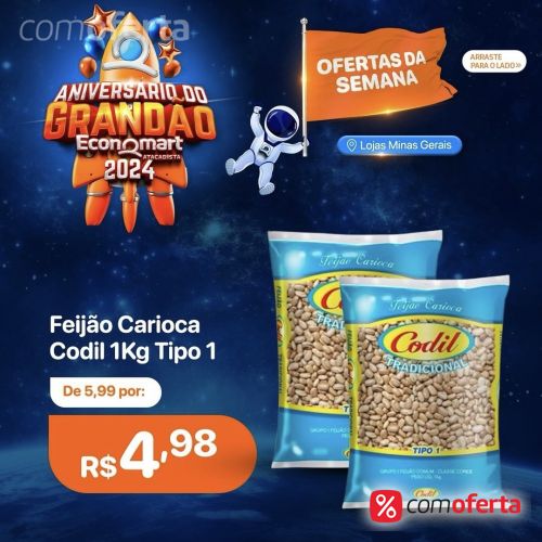 Feijão Carioca Codil 1kg