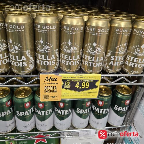 Cerveja Stella Artois Pure Gold 473ml Latão