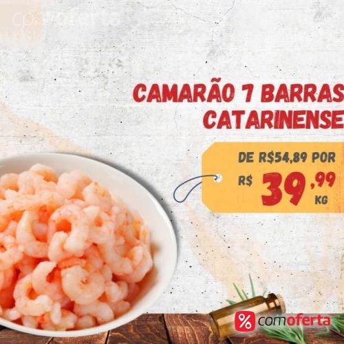 Camarão 7 Barbas Limpo Kg