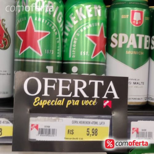 Cerveja Heineken 473ml - Latão