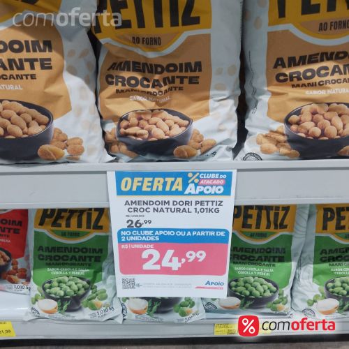 Amendoim Dori Pettiz Croc Natural 1,010gr