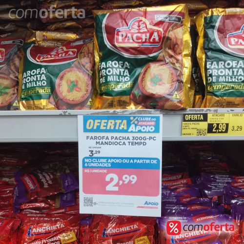 Farofa de Mandioca Pronta Pachá - 300g