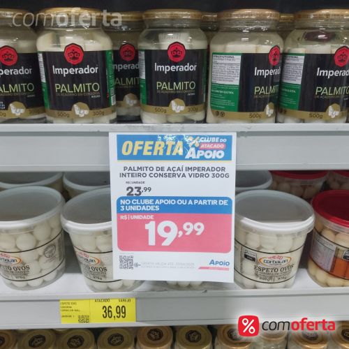 Palmito Imperador Acai Vidro - 300g