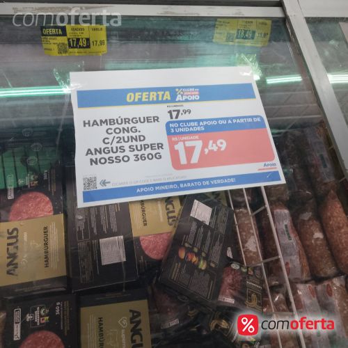 Hambúrguer Bovino Angus CaraPreta com 2 unidades - 360g