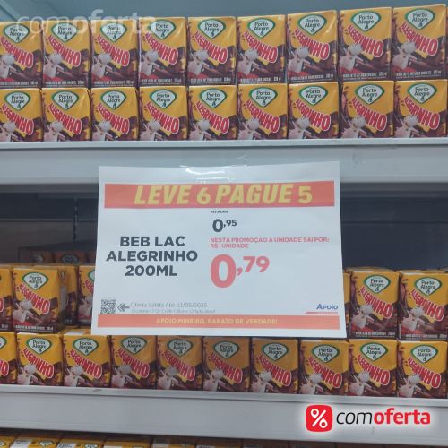 Bebida Achocolatado Alegrinho 200ml