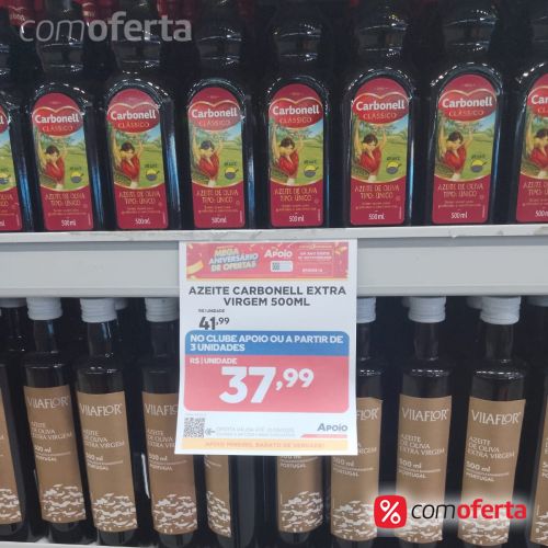 Azeite Espanhol de Oliva Extra Virgem Carbonell 500ml