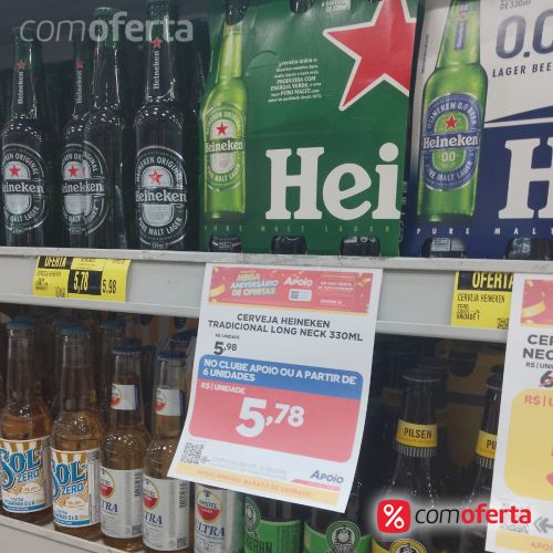Cerveja Heineken 330ml Long Neck