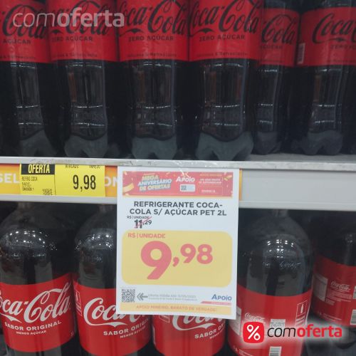 Refrigerante Coca Cola Zero 2L