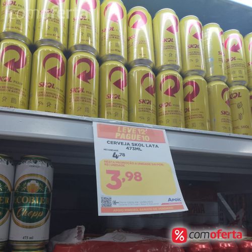 Cerveja Skol 473ml - Latão