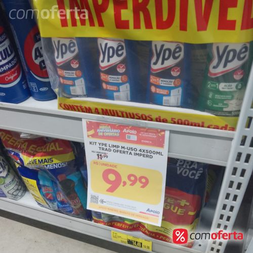 Limpador Ypê Multiuso 500ml 4 Unids