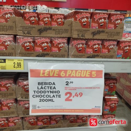 Bebida Láctea Toddynho 200ml Tradicional