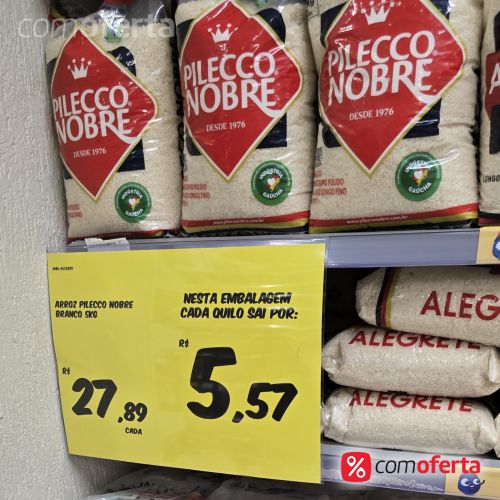 Arroz Branco Pilecco Nobre Tipo 1 - 5kg