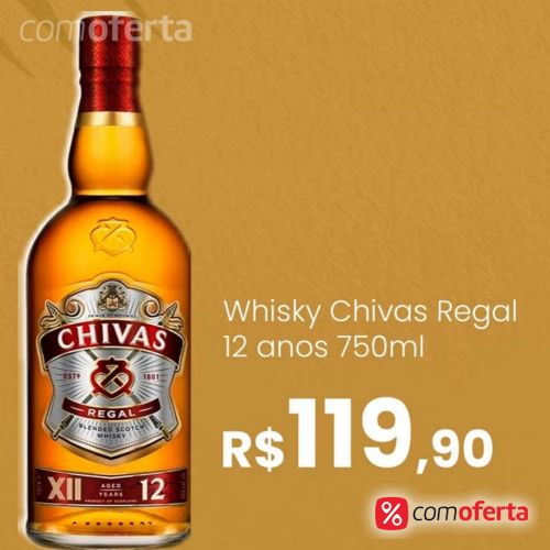 Whisky Chivas Regal 12 Anos - 750ml