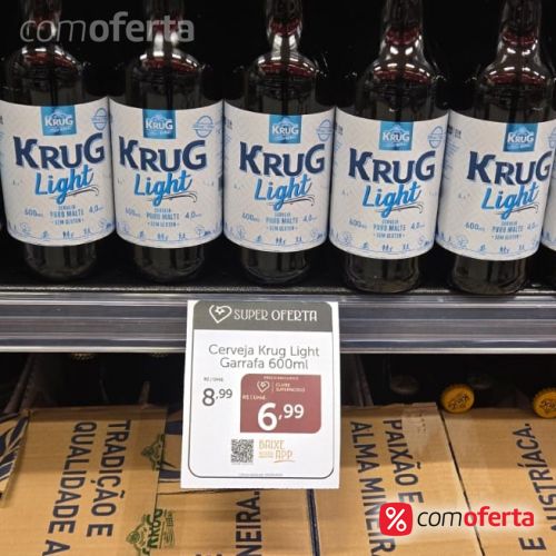 Cerveja Krug Light sem Glúten 600ml