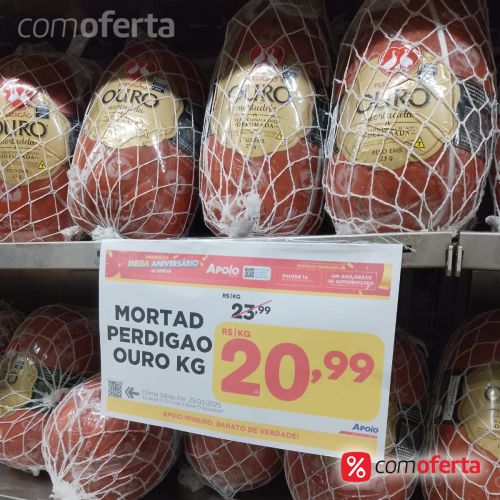 Mortadela Perdigão Ouro Fatiada - Kg