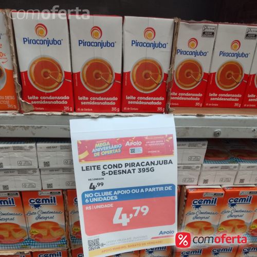 Leite Condensado Piracanjuba - 395gr caixa