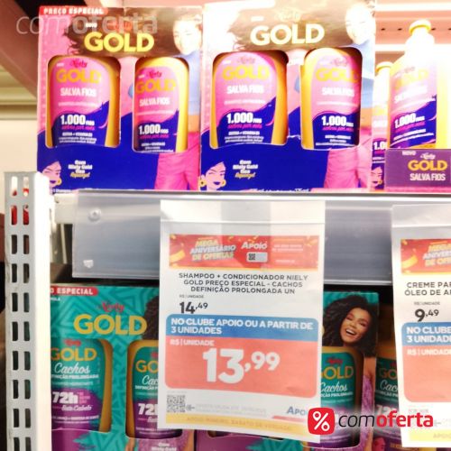 Kit Shampoo E Condicionador Niely Gold
