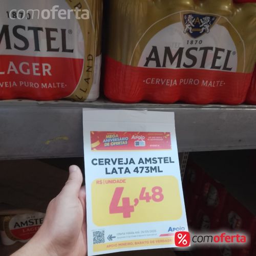 Cerveja Amstel Lager 473ml - Latão