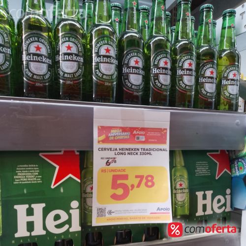 Cerveja Heineken 330ml Long Neck